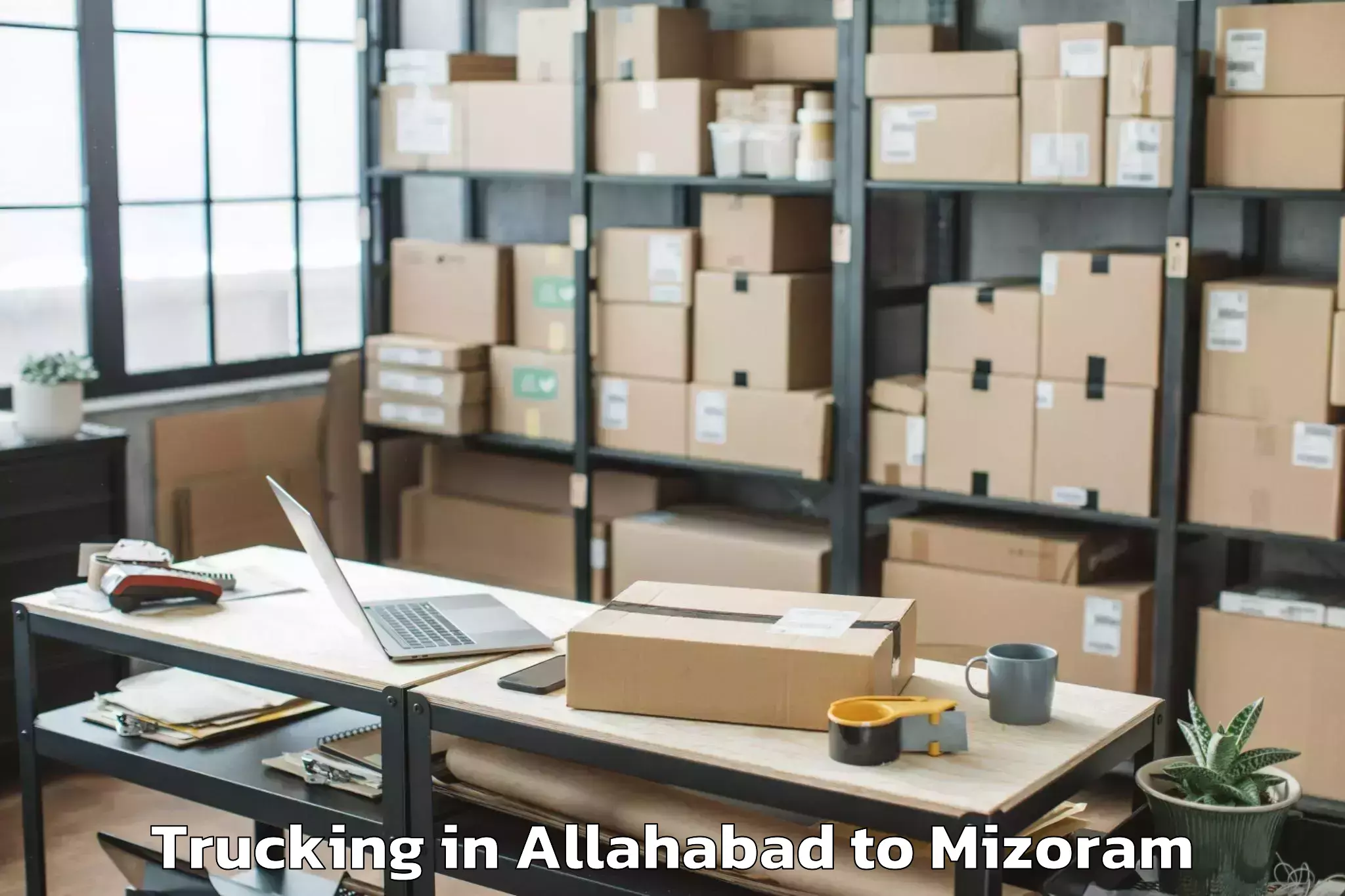 Book Allahabad to Aibawk Trucking